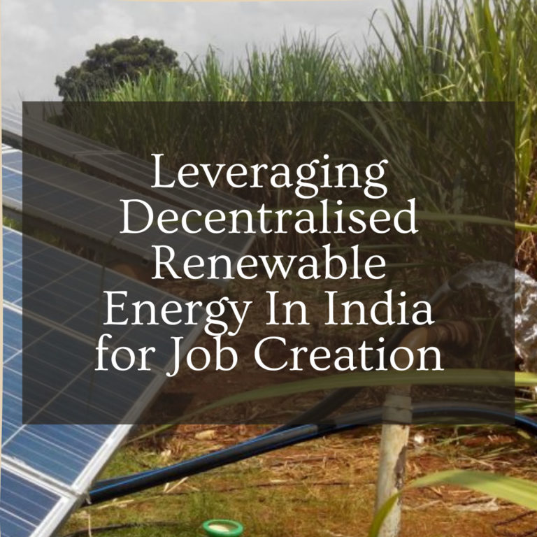 Leveraging Decentralized Renewable Energy In India